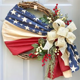 1pc; American National Day Wreath Independence Day Wreath