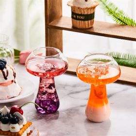 2pcs, Stylish Mushroom Cocktail Glasses