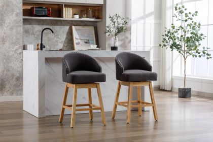 COOLMORE Bar Stools Set of 2 Counter Height Chairs