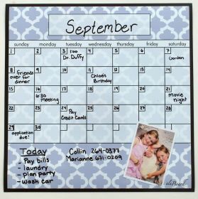 Dry Erase Fridge Calendar Lattice Fridge Calendar