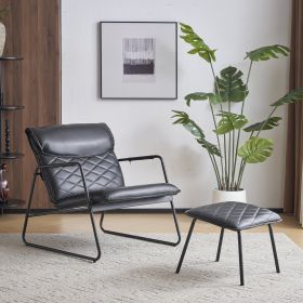 Armchair with Black Metal