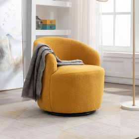 Teddy Fabric Swivel Accent Armchair Barrel Chair