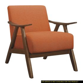 Modern Home Furniture Orange Color Fabric Upholstered Accent Chair