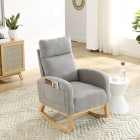 [Video] Welike Accent High Backrest Living Room Lounge Arm Rocking Chair