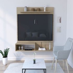 Entertainment Center Albuquerque, TV´s up 55", Light Pine Finish