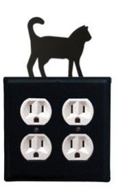 Cat Double Outlet Cover